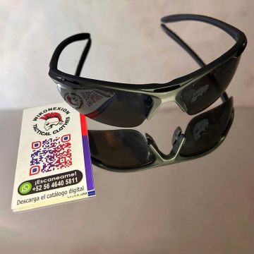 Lentes Tácticos (Armazón Negro Mica Verde)